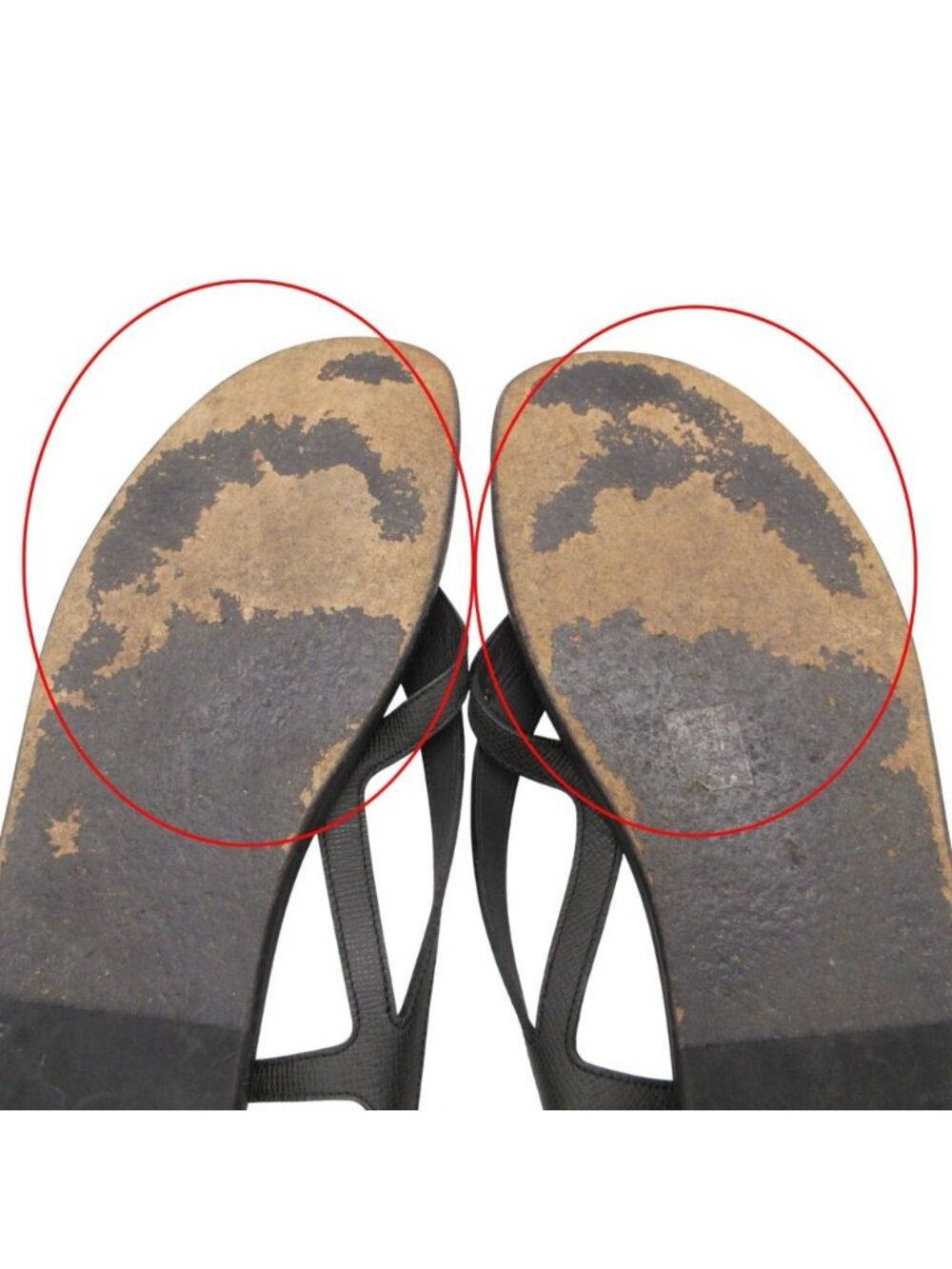 Louis Vuitton Beach Sandals Thong Leather Belt Shoes 11 Black - Picture 7 of 9